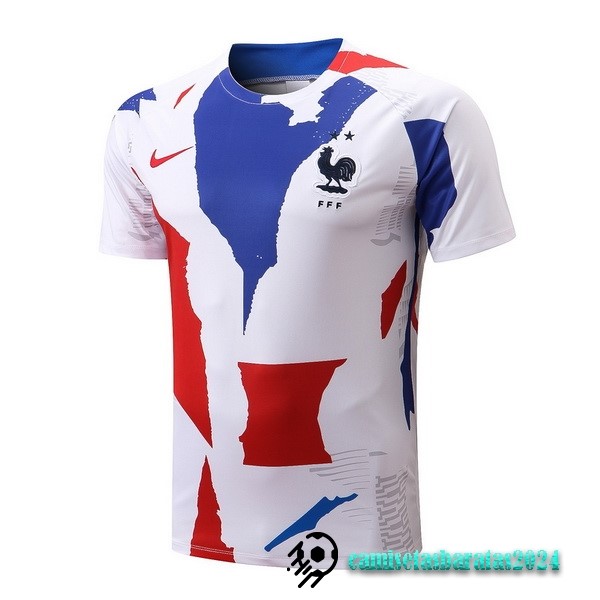 Replicas Entrenamiento Francia 2022 Blanco Azul Rojo