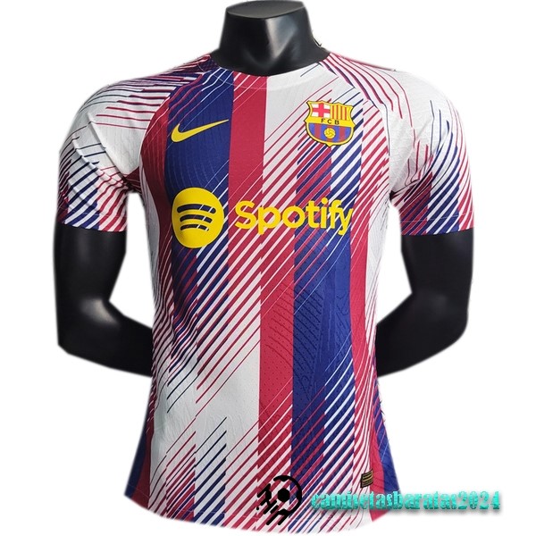 Replicas Entrenamiento Jugadores Barcelona 2023 2024 Rojo Azul