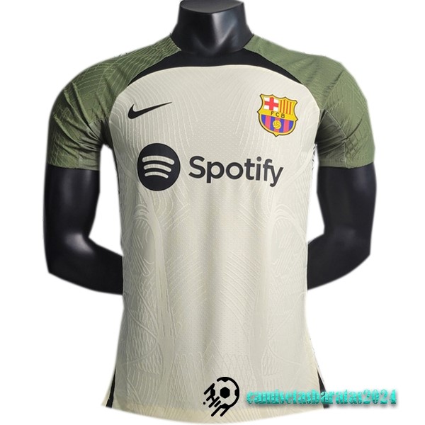 Replicas Entrenamiento Jugadores Barcelona 2023 2024 Verde Amarillo