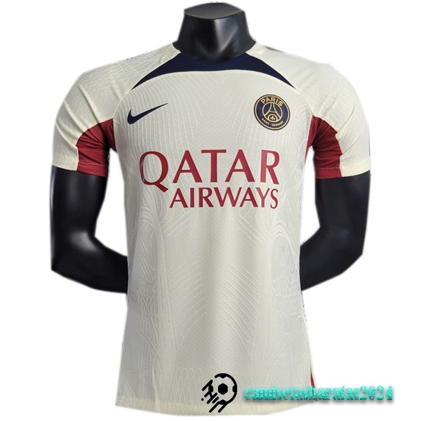 Replicas Entrenamiento Jugadores Paris Saint Germain 2023 2024 Amarillo Claro