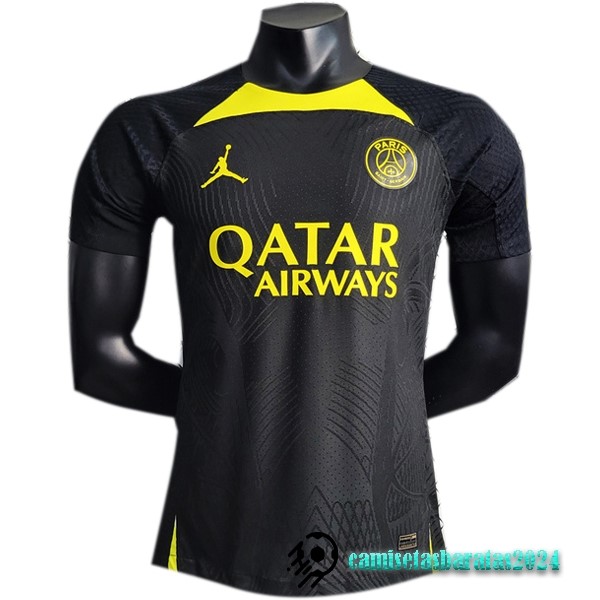 Replicas Entrenamiento Jugadores Paris Saint Germain 2023 2024 Negro Amarillo