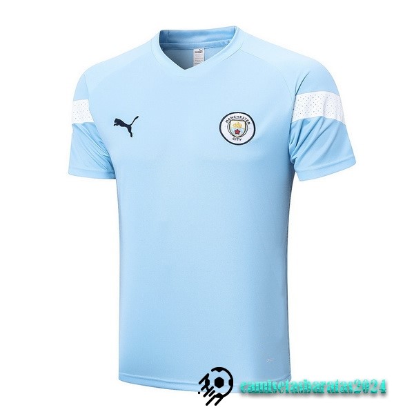 Replicas Entrenamiento Manchester City 2022 2023 Azul Blanco