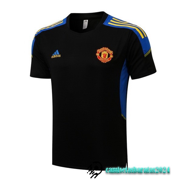 Replicas Entrenamiento Manchester United 2022 2023 Negro Azul Amarillo