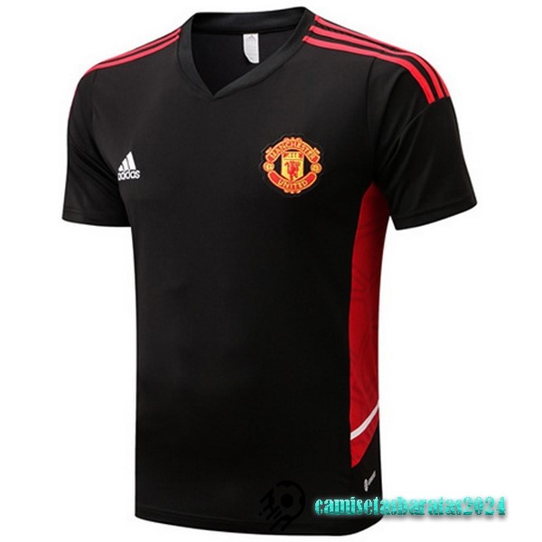 Replicas Entrenamiento Manchester United 2022 2023 Negro Rojo