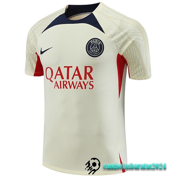 Replicas Entrenamiento Paris Saint Germain 2023 2024 Amarillo Claro