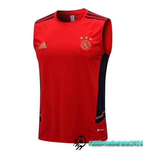 Replicas Entrenamiento Sin Mangas Ajax 2022 2023 Rojo Azul