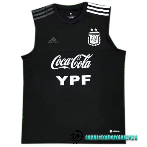 Replicas Entrenamiento Sin Mangas Argentina 2022 Negro