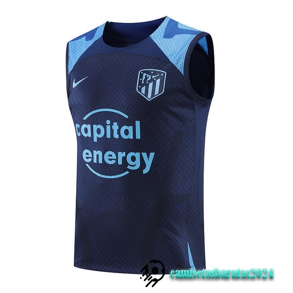 Replicas Entrenamiento Sin Mangas Atlético Madrid 2022 2023 Azul Marin