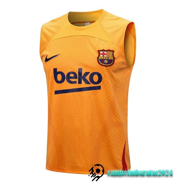 Replicas Entrenamiento Sin Mangas Barcelona 2022 2023 Naranja