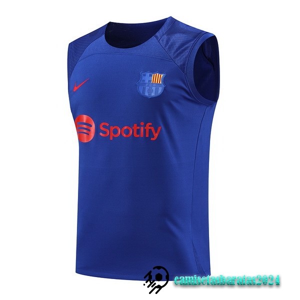 Replicas Entrenamiento Sin Mangas Barcelona 2023 2024 Azul