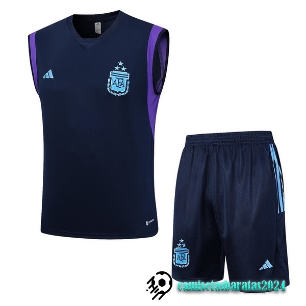 Replicas Entrenamiento Sin Mangas Conjunto Completo Argentina 2023 Azul Marino