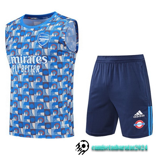 Replicas Entrenamiento Sin Mangas Conjunto Completo Arsenal 2022 2023 Azul