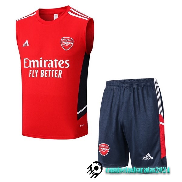 Replicas Entrenamiento Sin Mangas Conjunto Completo Arsenal 2022 2023 Rojo Azul