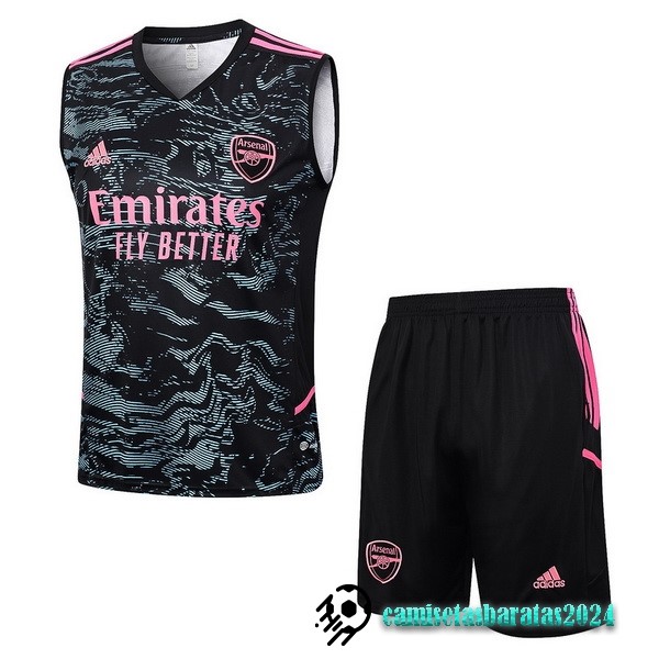 Replicas Entrenamiento Sin Mangas Conjunto Completo Arsenal 2023 2024 Verde Negro Rosa