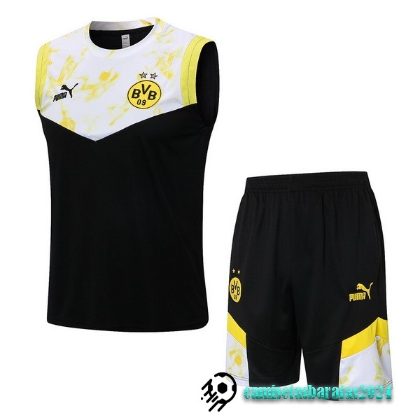 Replicas Entrenamiento Sin Mangas Conjunto Completo Borussia Dortmund 2022 2023 Amarillo Negro