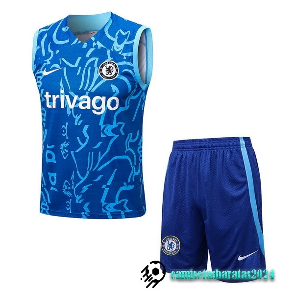 Replicas Entrenamiento Sin Mangas Conjunto Completo Chelsea 2022 2023 Azul