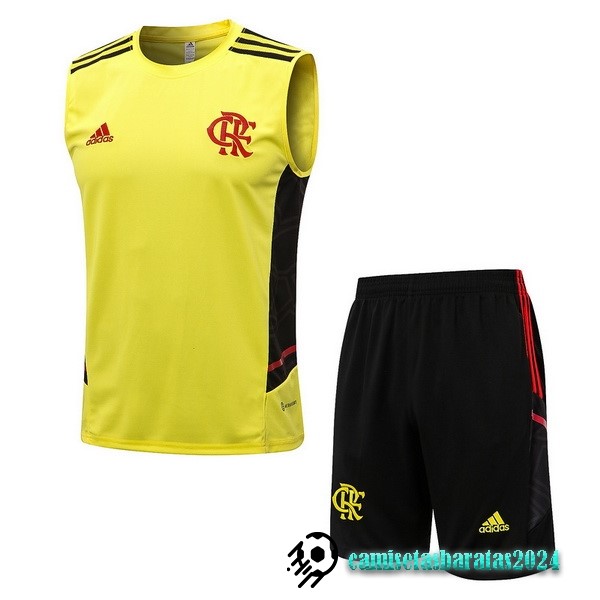 Replicas Entrenamiento Sin Mangas Conjunto Completo Flamengo 2022 2023 Amarillo