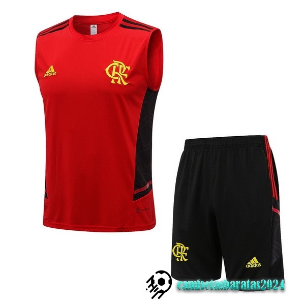 Replicas Entrenamiento Sin Mangas Conjunto Completo Flamengo 2022 2023 Rojo