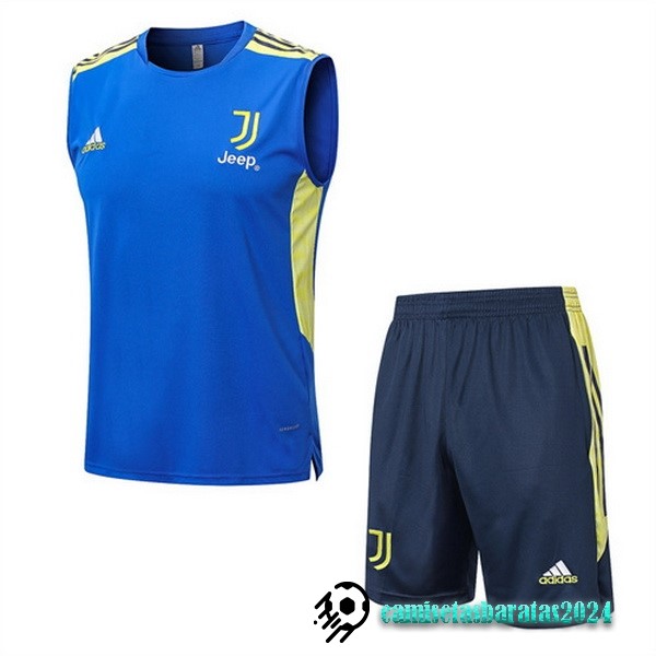 Replicas Entrenamiento Sin Mangas Conjunto Completo Juventus 2022 2023 Azul Amarillo