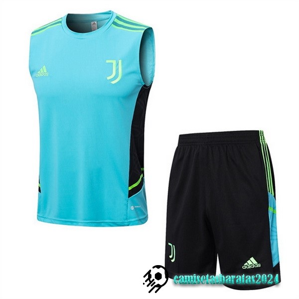 Replicas Entrenamiento Sin Mangas Conjunto Completo Juventus 2022 2023 Verde Negro