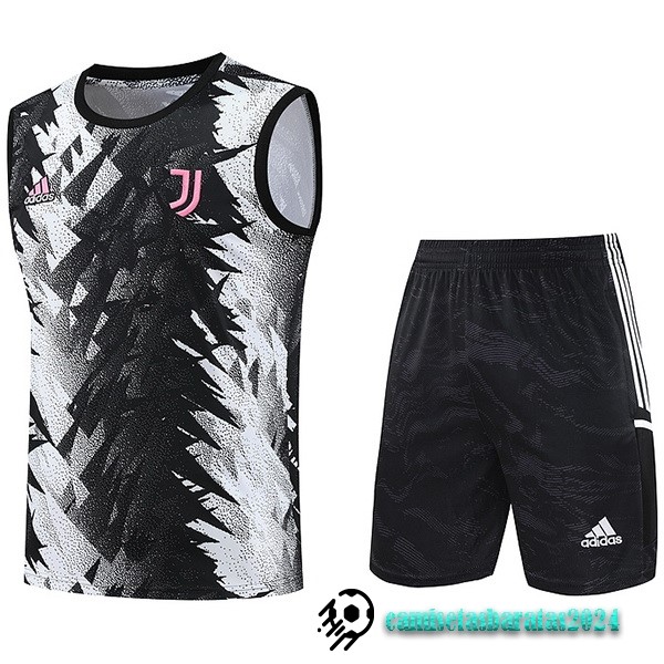 Replicas Entrenamiento Sin Mangas Conjunto Completo Juventus 2023 2024 Gris Negro