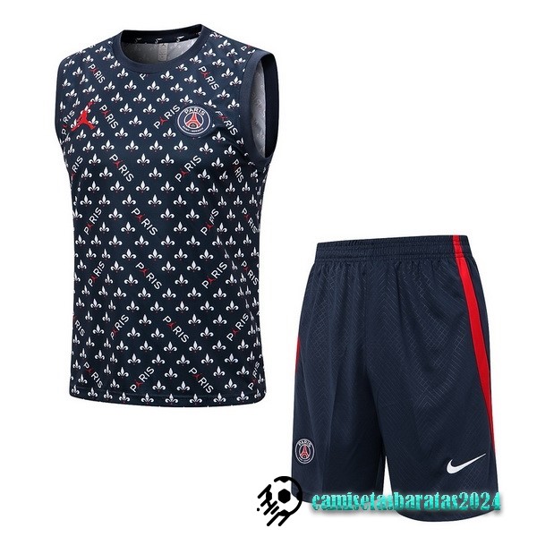 Replicas Entrenamiento Sin Mangas Conjunto Completo Paris Saint Germain 2022 2023 Azul