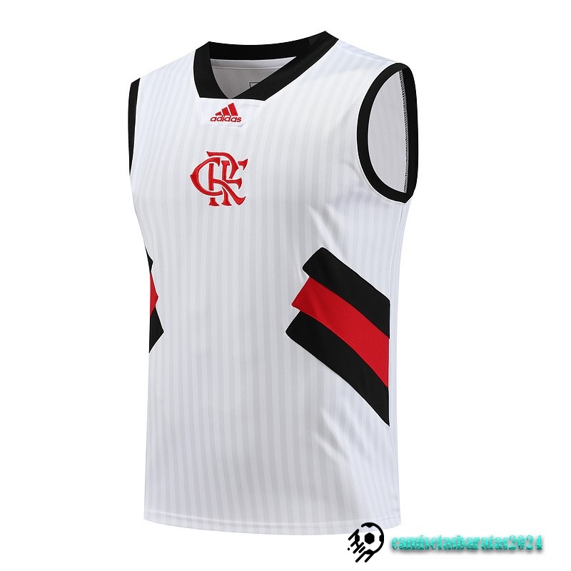 Replicas Entrenamiento Sin Mangas Flamengo 2023 2024 Blanco Negro