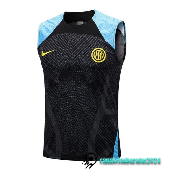 Replicas Entrenamiento Sin Mangas Inter Milán 2022 2023 Negro Azul