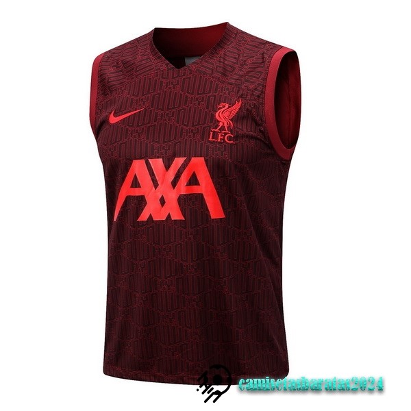 Replicas Entrenamiento Sin Mangas Liverpool 2022 2023 Rojo Marino