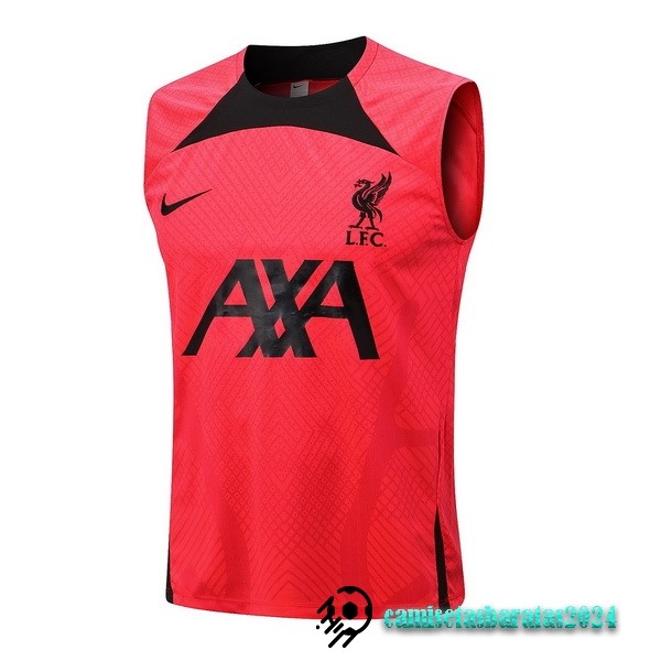 Replicas Entrenamiento Sin Mangas Liverpool 2022 2023 Rojo Negro