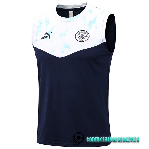 Replicas Entrenamiento Sin Mangas Manchester City 2022 2023 Azul Blanco