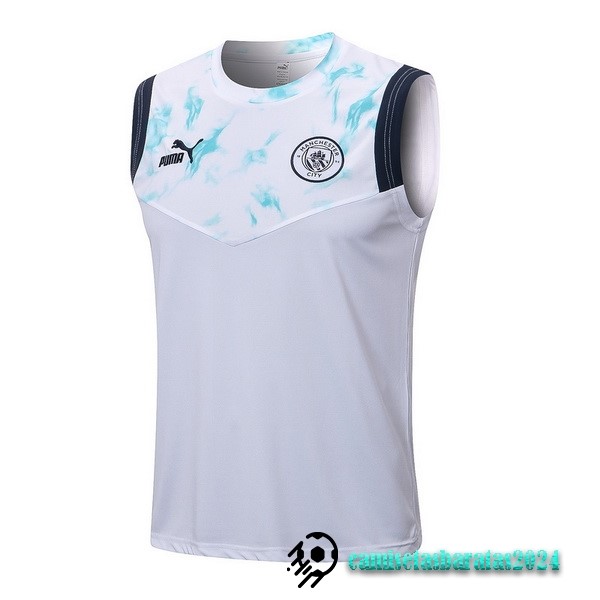 Replicas Entrenamiento Sin Mangas Manchester City 2022 2023 Blanco