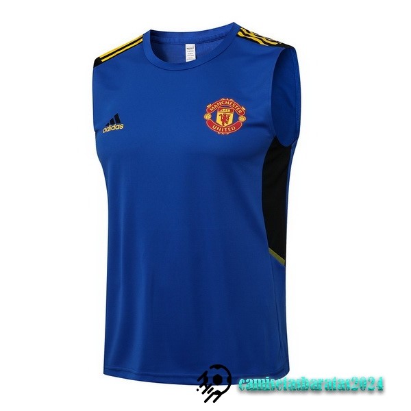 Replicas Entrenamiento Sin Mangas Manchester United 2022 2023 Azul