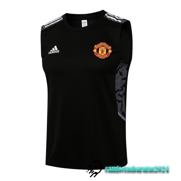 Replicas Entrenamiento Sin Mangas Manchester United 2022 2023 Negro