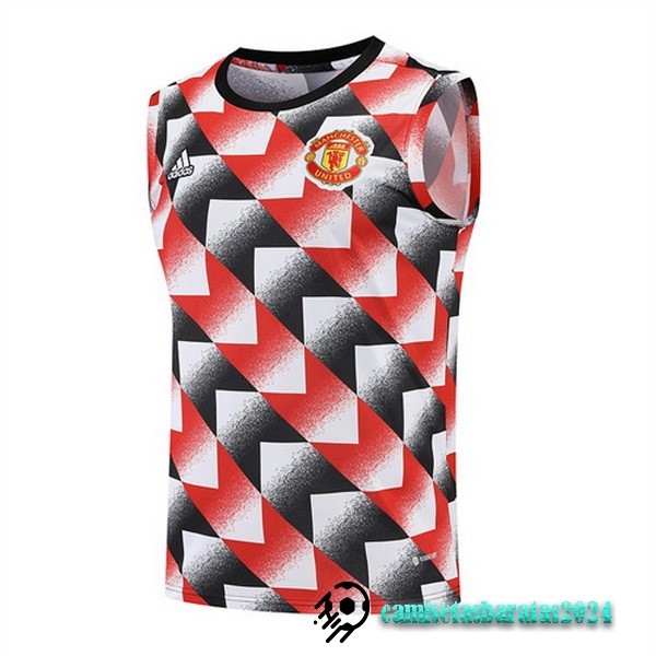 Replicas Entrenamiento Sin Mangas Manchester United 2022 2023 Rojo Negro