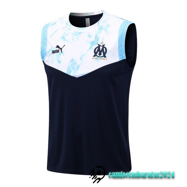 Replicas Entrenamiento Sin Mangas Marsella 2022 2023 Azul Blanco