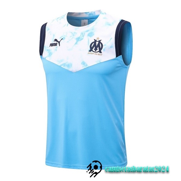 Replicas Entrenamiento Sin Mangas Marsella 2022 2023 Azul I Blanco