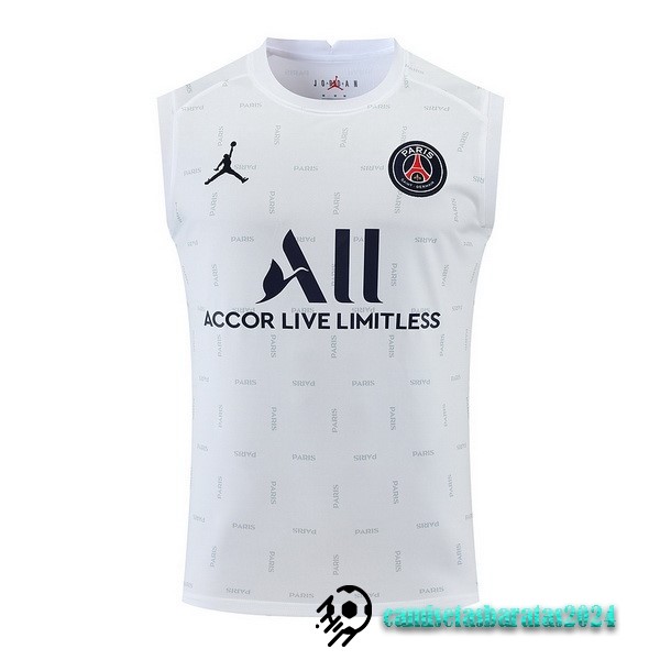 Replicas Entrenamiento Sin Mangas Paris Saint Germain 2022 2023 Blanco