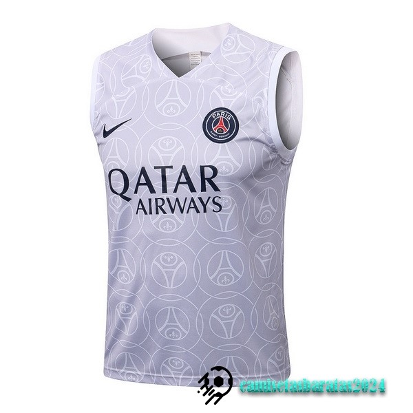 Replicas Entrenamiento Sin Mangas Paris Saint Germain 2022 2023 II Blanco