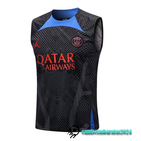 Replicas Entrenamiento Sin Mangas Paris Saint Germain 2022 2023 Negro I Azul Rojo