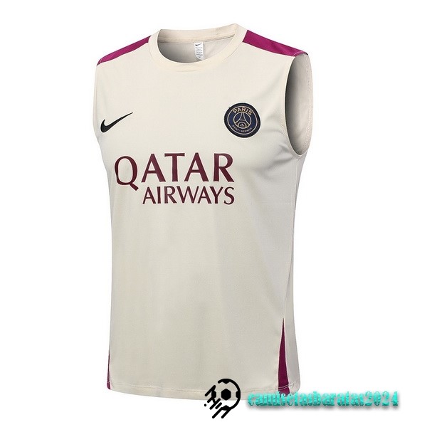 Replicas Entrenamiento Sin Mangas Paris Saint Germain 2023 2024 Amarillo