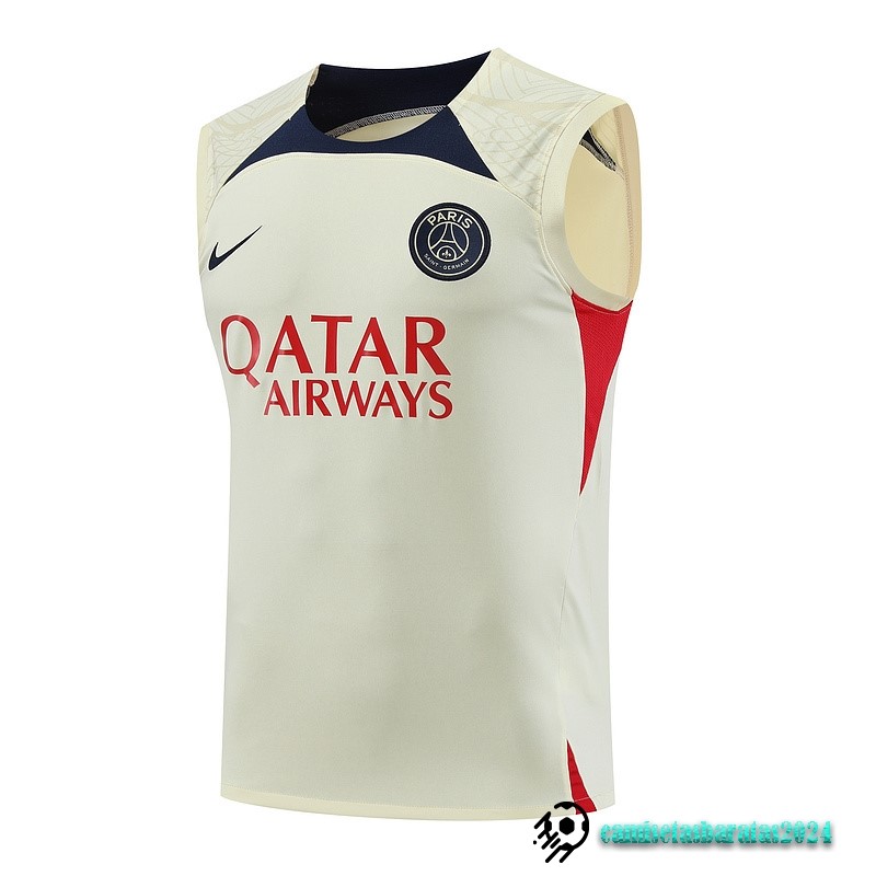 Replicas Entrenamiento Sin Mangas Paris Saint Germain 2023 2024 Amarillo Azul