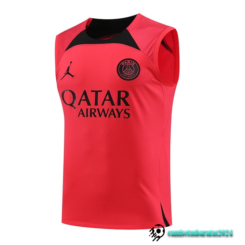 Replicas Entrenamiento Sin Mangas Paris Saint Germain 2023 2024 Rojo I Negro