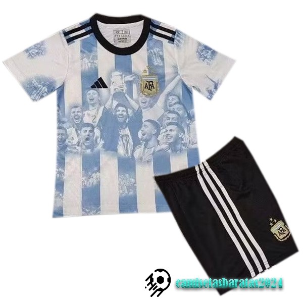 Replicas Especial Conjunto De Niños Argentina 2023 Azul Blanco