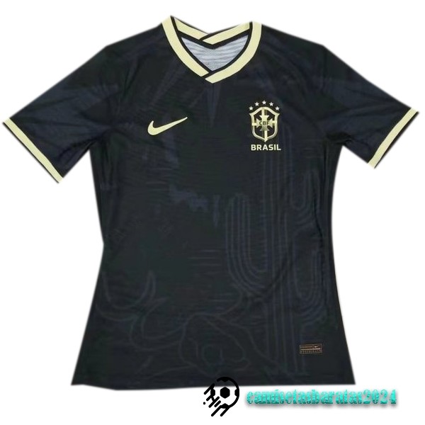 Replicas Especial Jugadores Camiseta Brasil 2022 Negro