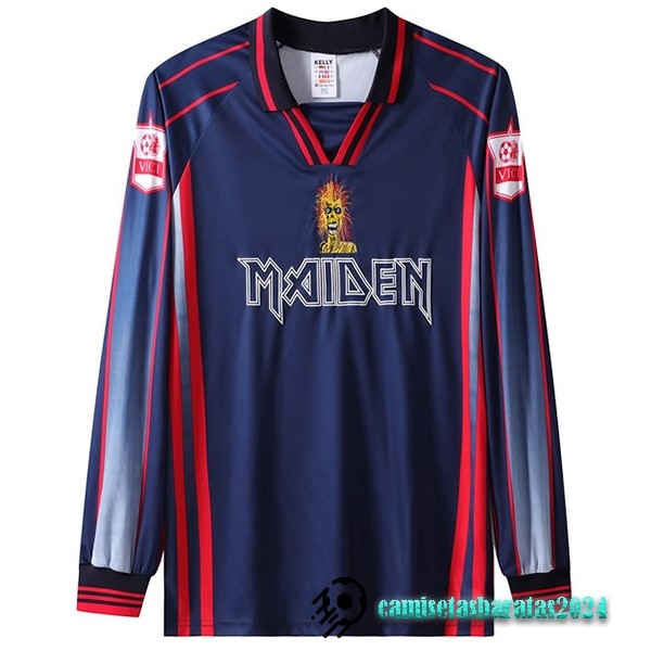 Replicas Especial Manga Larga West Ham United Retro 1998 Azul