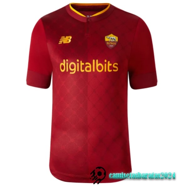 Replicas Jugadores Casa Camiseta As Roma 2022 2023 Rojo