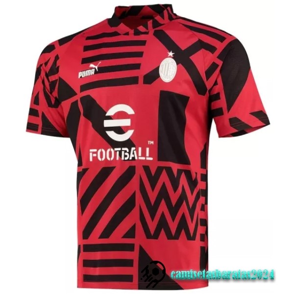 Replicas Jugadores Entrenamiento AC Milan 2022 2023 Rojo