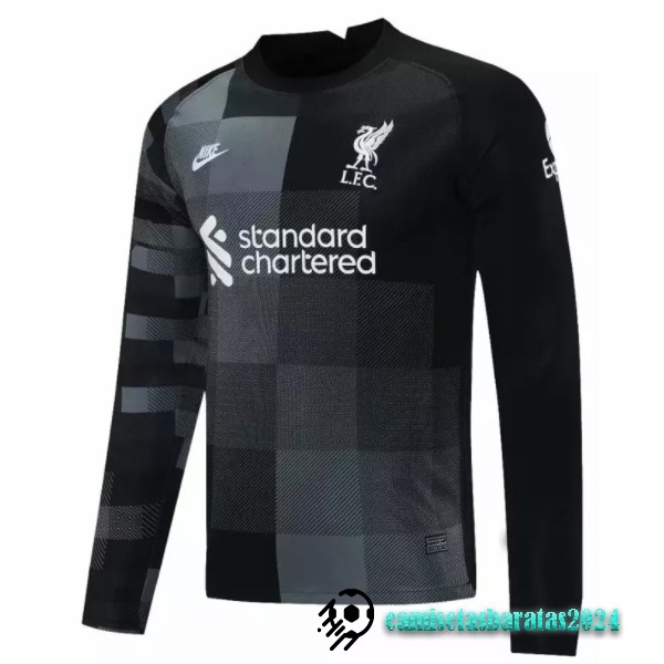 Replicas Manga Larga Portero Liverpool 2021 2022 Negro