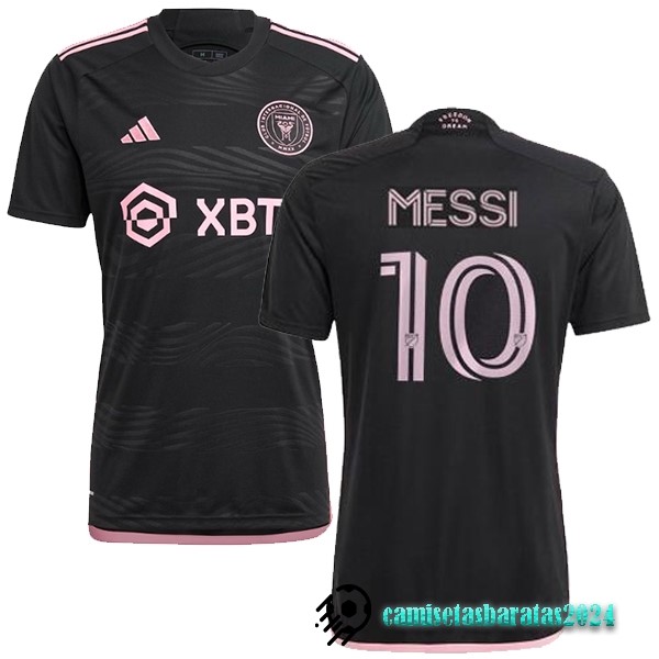 Replicas NO.10 Messi Tailandia Segunda Camiseta Inter Miami 2023 2024 Negro